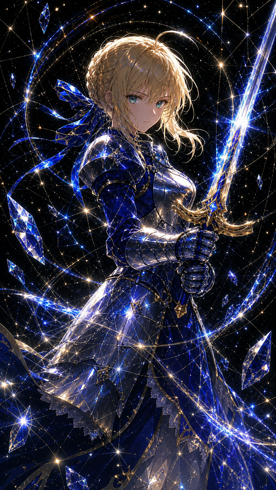 Saber 星光重构英灵海报